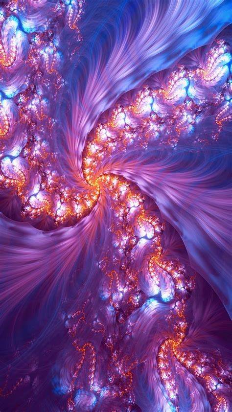 Download 1080x1920 Wallpaper Swirl Colorful Fractal