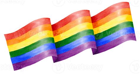 Rainbow Flag Watercolor Painting Isolate On Png 24598971 Png