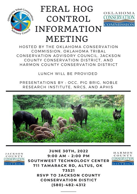 Feral Hog Control Information Meeting Hosted By The Oklahoma