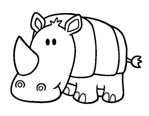 Baby rhino coloring page - Coloringcrew.com