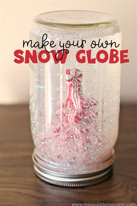 Diy Snow Globe The Easy Way Messy Little Monster
