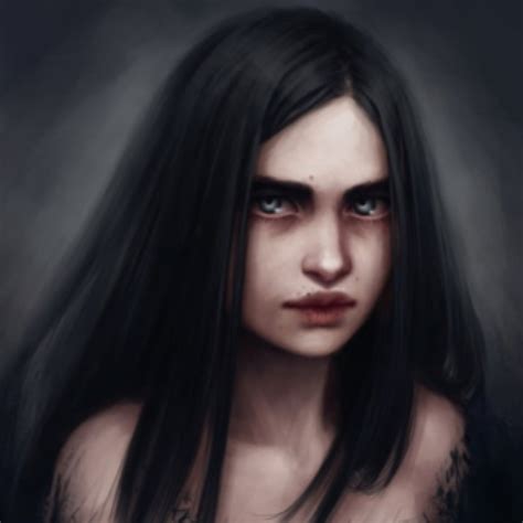 Evil Girl Digital Illustration Fantasy Portraits Art