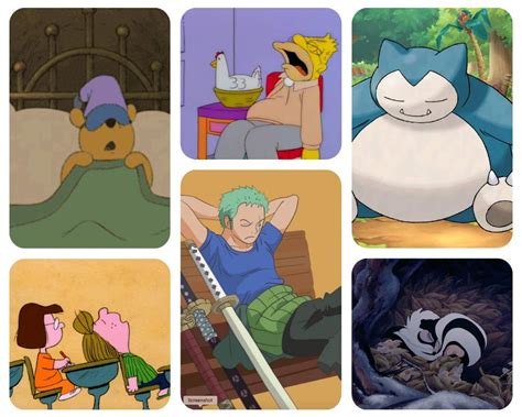 The Greatest Sleepy Cartoon Characters