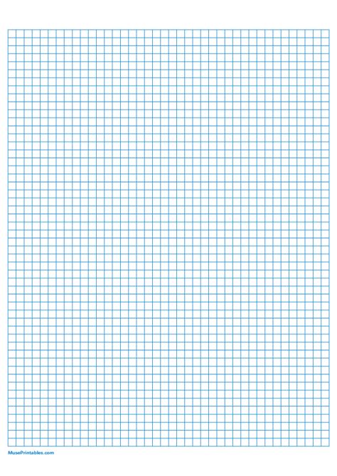 Printable 12 Cm Blue Graph Paper For A4 Paper