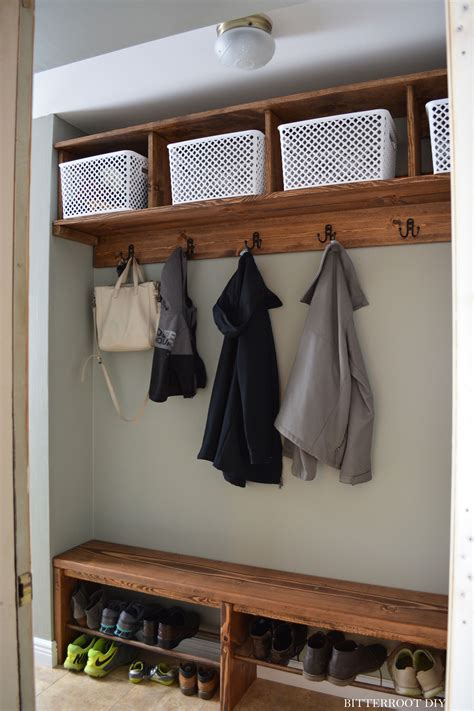 Easy Mudroom Bench With Shoe Storage Terrace Place
