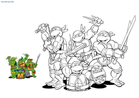 Las Tortugas Ninja Para Pintar