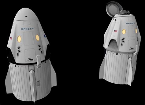 3d Hq Spacex Crew Dragon Spacecraft Cgtrader