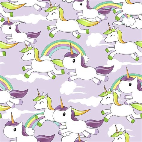 Unicorn Seamless Purple Purple Fun Fairy Background Image For Free