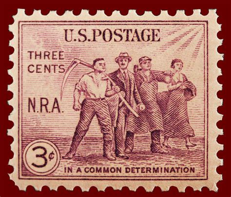 Old Nra Postage Stamp Photograph By James Hill