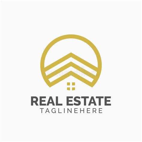Real Estate Logo Template Stock Vector Illustration Of Illustration