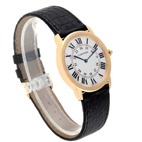 Cartier Ronde Solo 36mm Large Yellow Gold Steel Unisex Watch W6700455 Swisswatchexpo