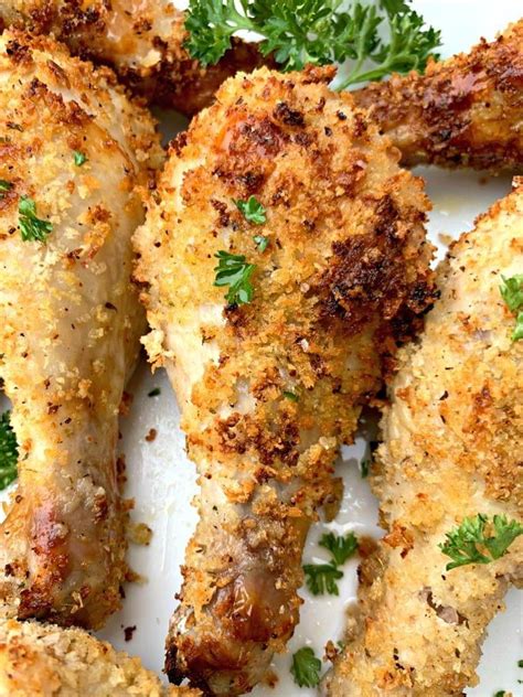Air Fryer Panko Breaded Fried Chicken Drumsticks Legs Is A Quick And