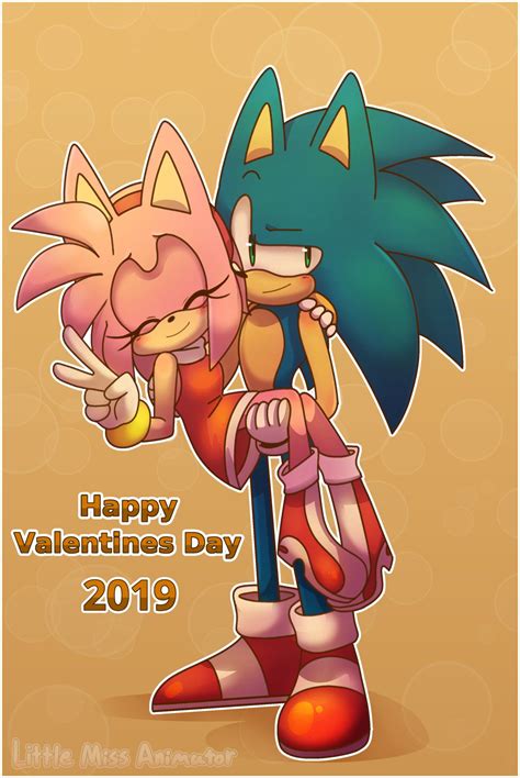 Sonic And Tails Hugging Each Other On Valentine S Day With The Caption Happy Valentine S Day