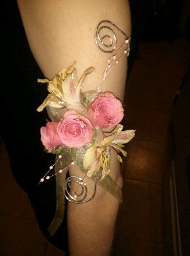 Arm Corsage With Spray Roses And Alstroemeria Prom Corsage And