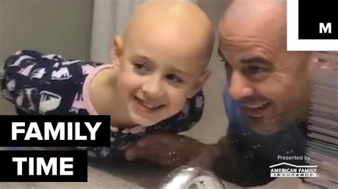 Dad Shaves His Head To Help His Daughter Who Has Alopecia Youtube