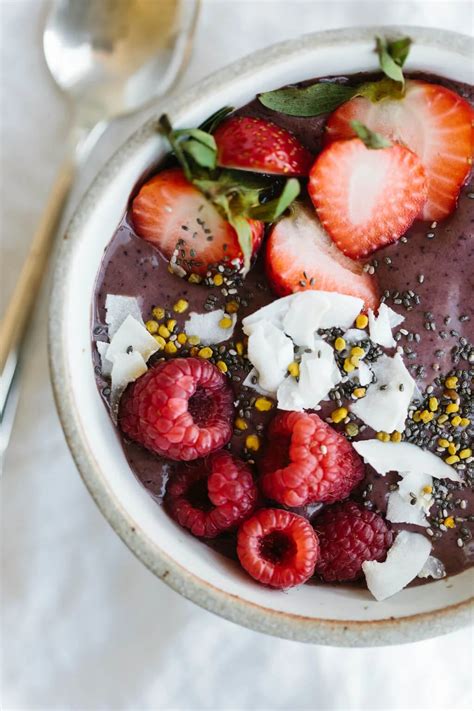 Acai Bowl With Mixed Berries Downshiftology