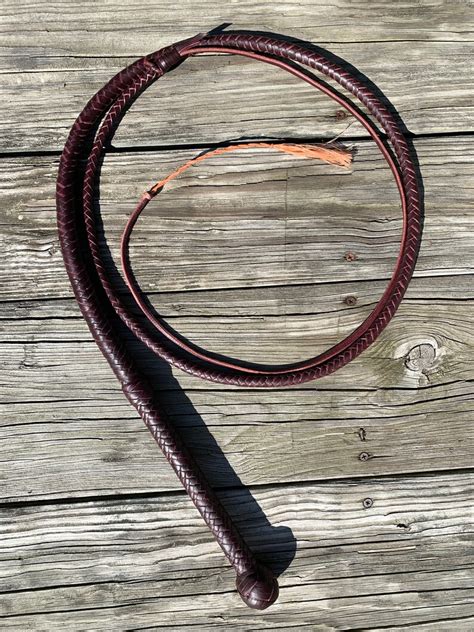 Leather Bullwhip 5 12 Plait Made To Order Etsy
