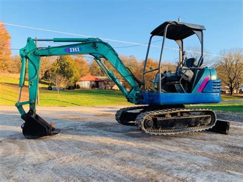 ihi  mini excavator backhoe rubber track bobcat auxiliary hydraulics  sale  united states