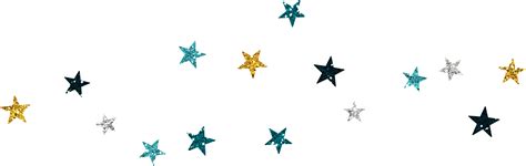 Stars Glitter Blues Metallic Sticker By Scrapfairy80