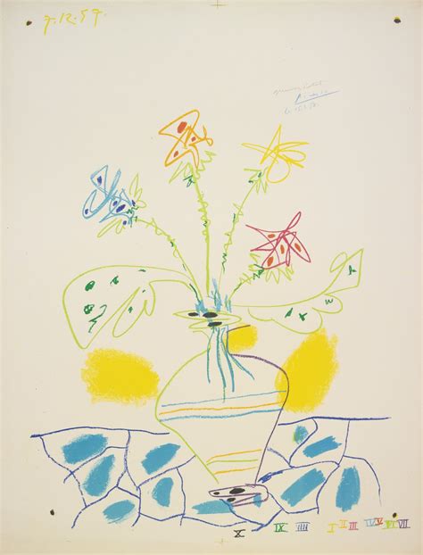 Picasso Vase De Fleurs Picasso Flowers Pablo Picasso Art Picasso