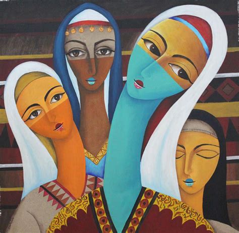 Arab Women By Aeich Thimer Arabian Art In Arabic Art Arabian Art