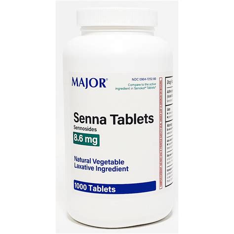 Senna Laxative 1000 Tablets Hargraves Online Healthcare