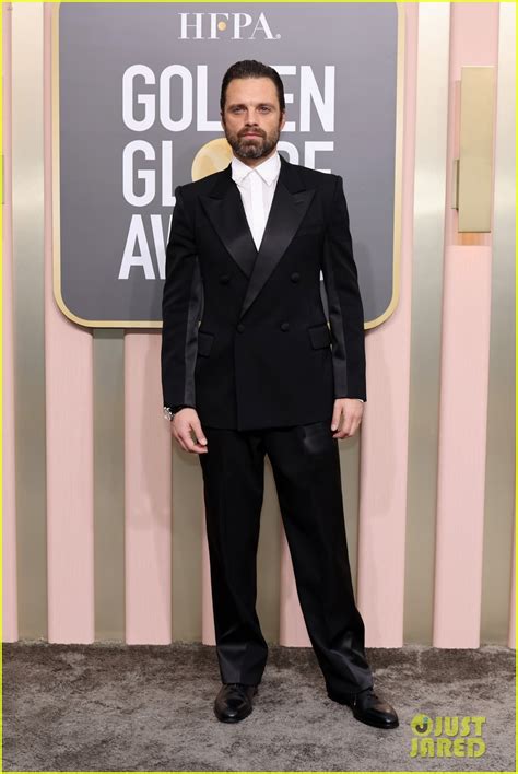 Sebastian Stan Sports Full Beard And Longer Hair At Golden Globes 2023 Photo 4879728 Sebastian