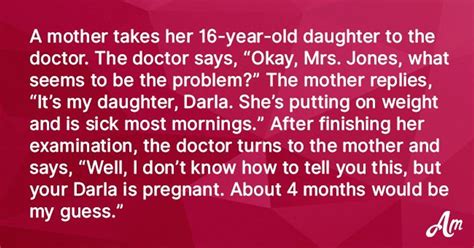 daughter claims she s never been with a man after doctor finds out she s pregnant