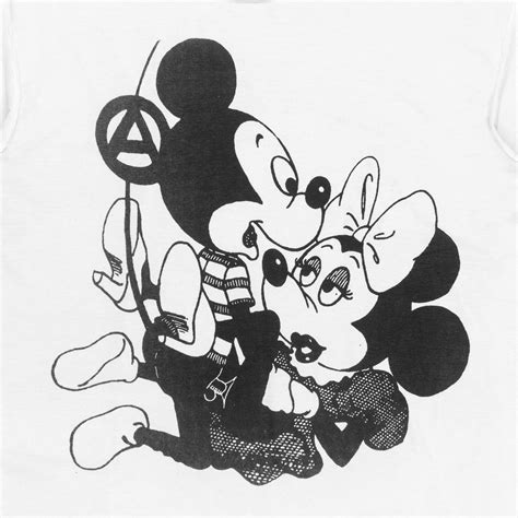 Seditionaries Mickey And Minnie Sid And Nancy Tee 1978 Silver League