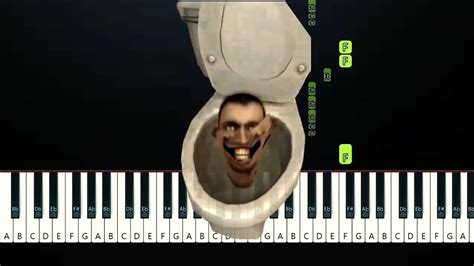 skibidi toilet meme song easy piano tutorial youtube