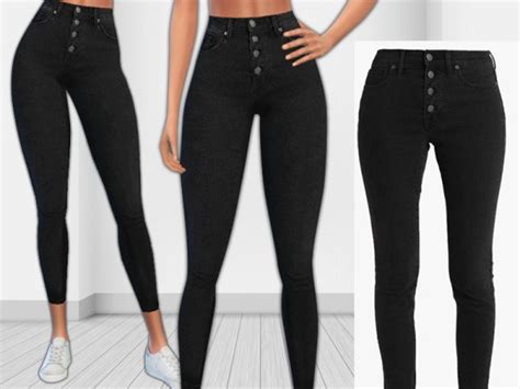 The Sims Resource Dr Denim Button Fit Jeans By Saliwa Sims 4 Downloads