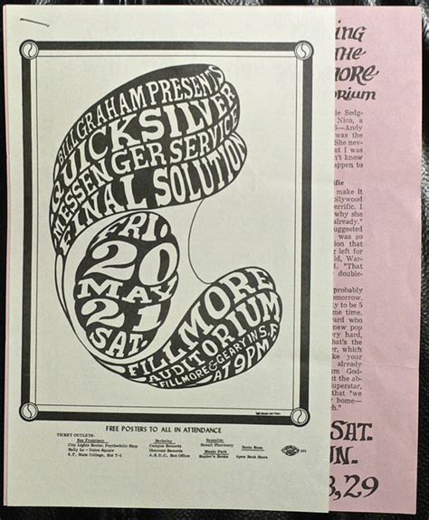 Velvet Underground Ultra Rare Alternate Bg 8 Handbill