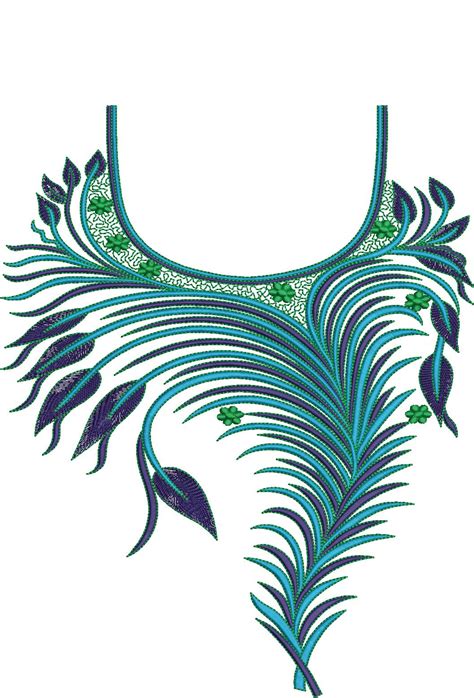 Arabic Embroidery Neck Designs 1