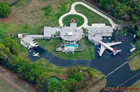 Luxury Houses Villas And Hotels John Travolta House In Florida With A Private Airport It