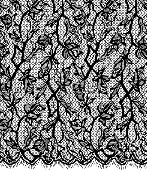 Seamless Vector Black Lace Pattern Stock Vector Illustration Of Lace