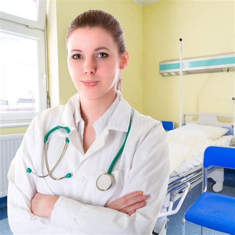 Female Doctor With Stethoscope Stock Image Image Of Hospital Nursing