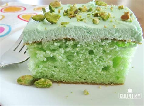 Step 3 bake in the preheated oven until a toothpick inserted in the cake comes out clean, 30 to 40 minutes. Pistachio Cake - The Country Cook