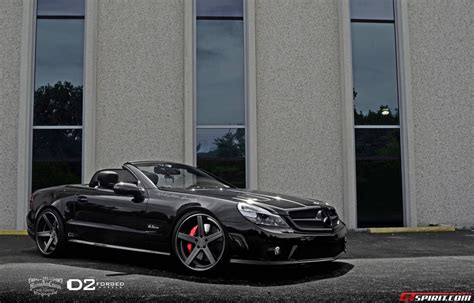 Black Mercedes Benz Sl 63 Amg With Deep Concave D2forged Wheels Gtspirit