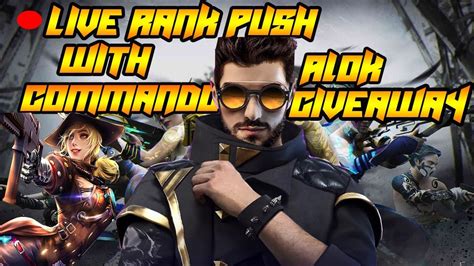 Garena free fire is a battle royale game, developed by 111 dots studio and published by garena for android and ios. FREE FIRE LIVE RANKPUSHING || ROAD TO HEROIC ||COMMANDO ...