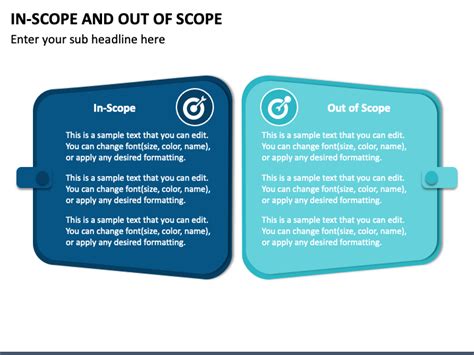 In Scope And Out Of Scope Powerpoint Template Ppt Slides