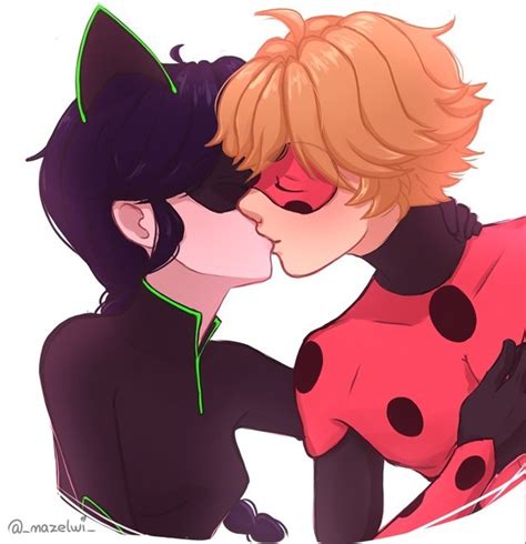 Cat Noir Kisses Ladybug On The Lips Telho