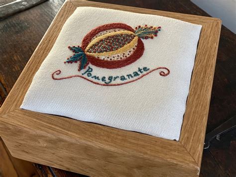 Crewelwork Pomegranate Kit With Online Tutorial Beginners