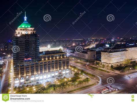 Night Beijing City Stock Image Image Of Chinese Building 9432845