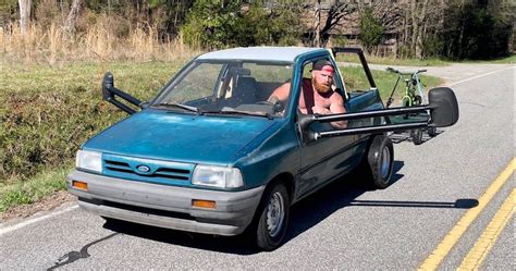 This Chopped Up Ford Festiva Pickup Is Both Pathetic And Kind Of Brilliant