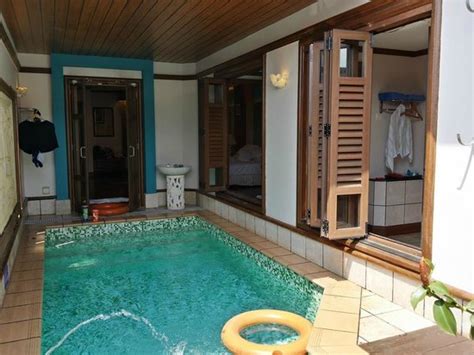 Awarded for the most number of swimming pools in a resort by the malaysian if you are going for sky pool villa get the sea facing at higher floor the view wont. Deluxe-Pool-Villa (Above the sea) Room - Picture of Grand ...
