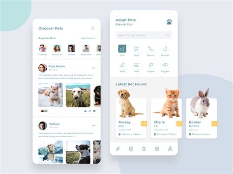 Adopt Pets Mobile App On Behance
