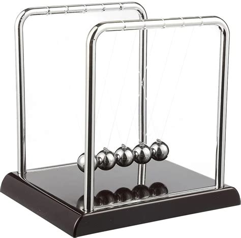 newton s cradle balance pendulum physics learning desk toy swinging kinetic balls