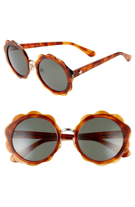 Womens Kate Spade New York Karries 52mm Round Sunglasses Brown