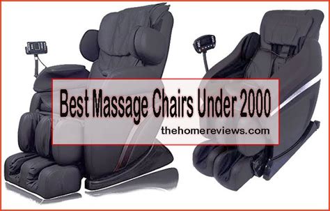 Best Massage Chairs Under 2000 Updated Buyers Guide