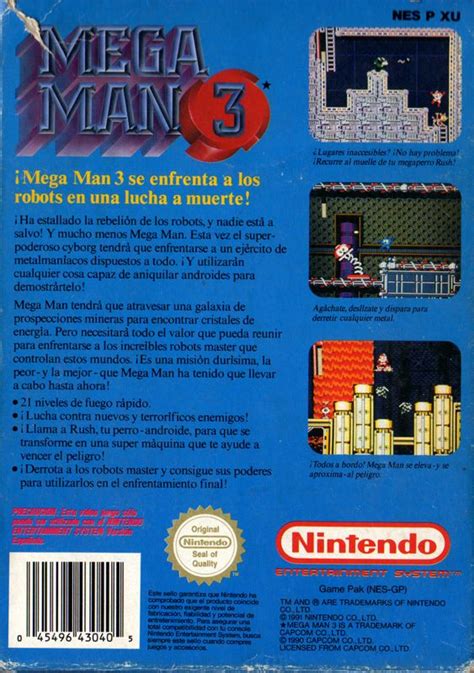 Mega Man 3 1990 Box Cover Art Mobygames